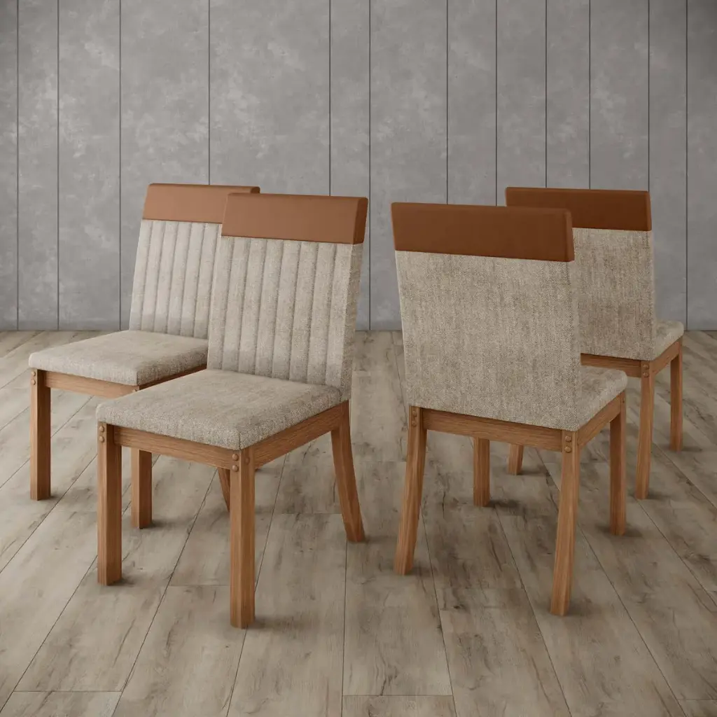 Juego comedor COIMBRA 4 sillas