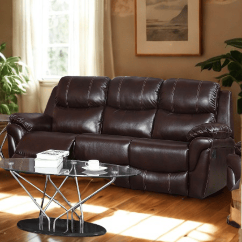 SOFA RECLINER 3 CUERPOS Chocolate