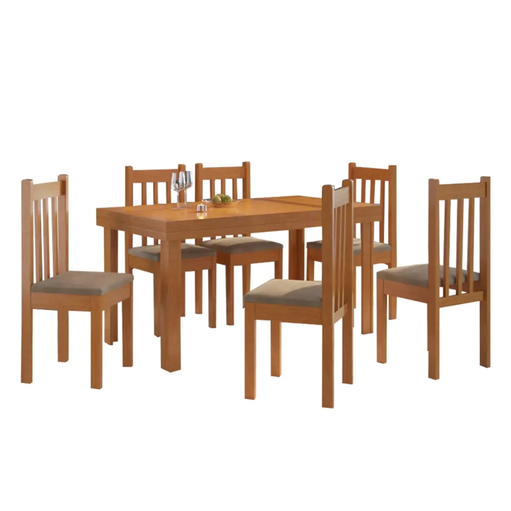 Juego comedor 6 sillas CANELA
