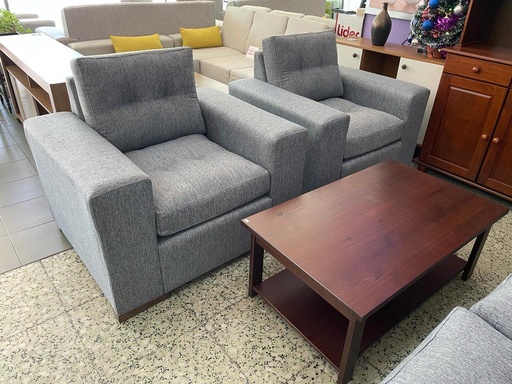 [3211] Sofá Butaca 1 cuerpo Soft Bari almohadon suelto con cierre