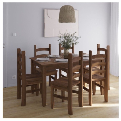 [ch 9190] Comedor 6 Mexicano BLanco o Caramelo