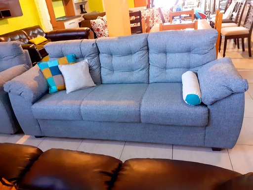 [212-83] Sofá 3 cuerpos Madrid Lino Gris